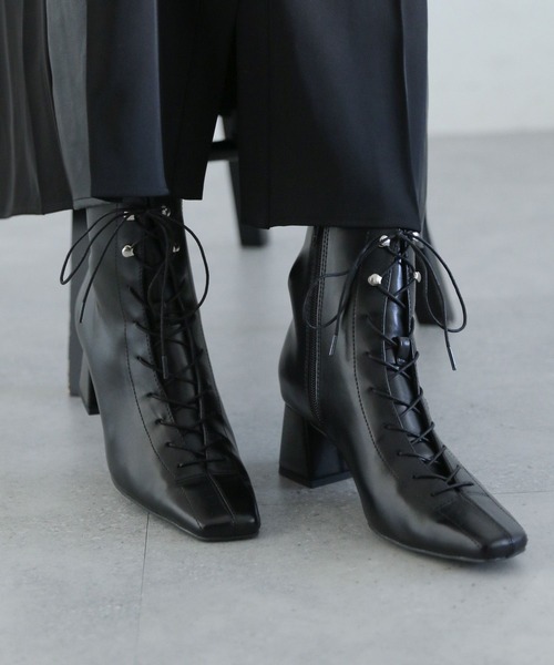 HARE（ハレ） ショートブーツ MEDIUM ブラック レディース : ZOZOTOWN