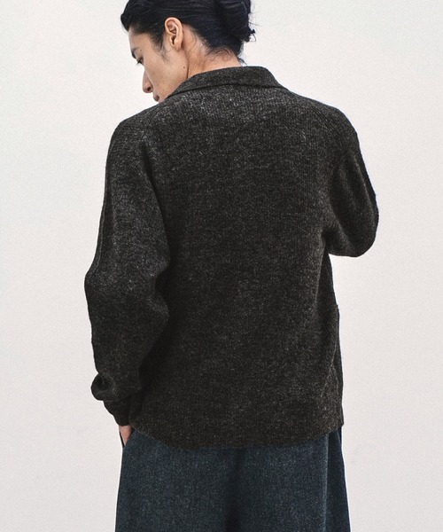 WYM LIDNM セーター ニット 厚手 MOHAIR BLEND KNIT SHIRT CARDIGAN
