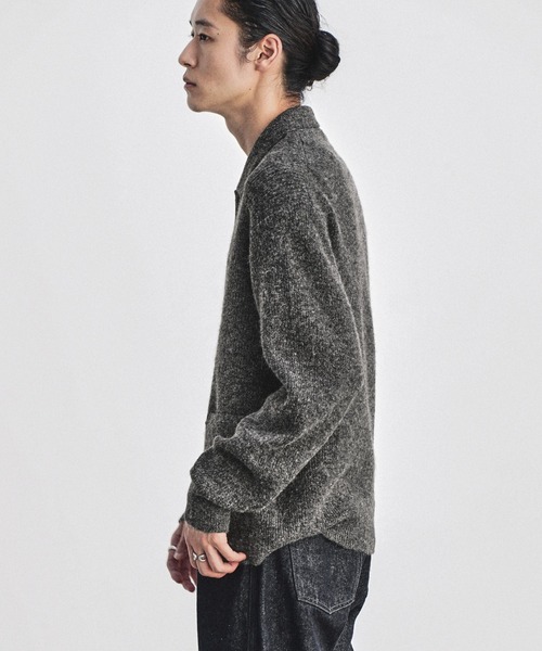 WYM LIDNM セーター ニット MOHAIR BLEND KNIT SHIRT CARDIGAN メンズ