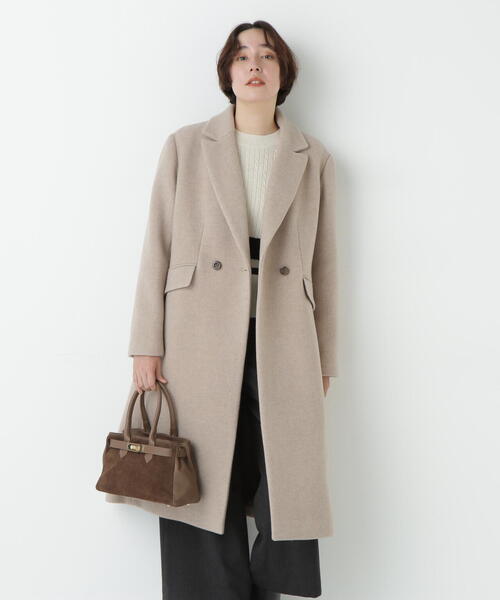 human woman（ヒューマンウーマン） コート チェスターコート ウール
