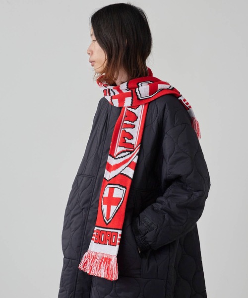 ROOP TOKYO マフラー Football Scarf リブ編み チームエンブレム
