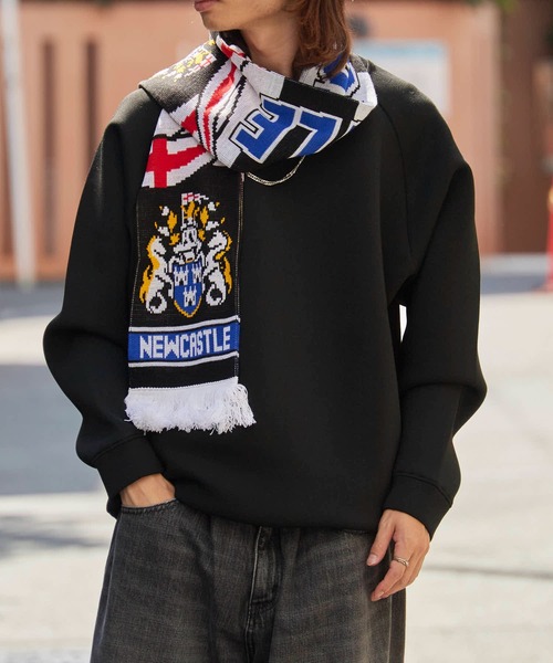ROOP TOKYO マフラー Football Scarf リブ編み チームエンブレム