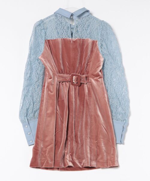 PAMEO POSE（パメオ ポーズ） 長袖ワンピース SMALL ピンク レディース