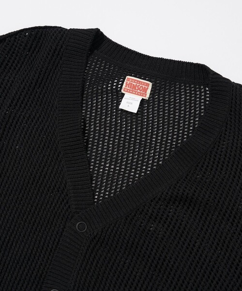 「HINSON」 ニットカーディガン MEDIUM オフホワイト メンズ_画像4