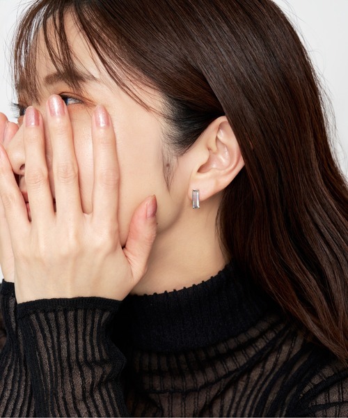 Jewel closet by L&Co. ツーウェイピアス　k10 セール】K10 2連風 フープピアス（ピアス（両耳用））｜Jewel closet