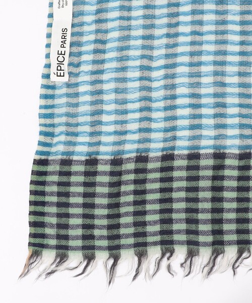 EPICE（エピス） ストール マフラー ウール パネルチェックストール