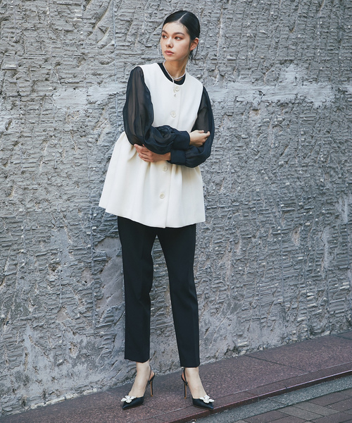 「SMILE ORCHID」 セットアップ L ネイビー レディース_画像4