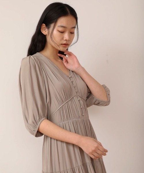 「CASA FLINE」 7分袖ワンピース FREE ブルー レディース_画像7