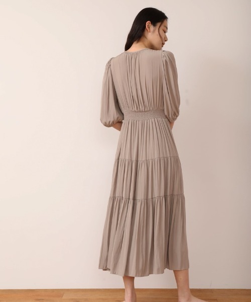 「CASA FLINE」 7分袖ワンピース FREE ブルー レディース_画像9
