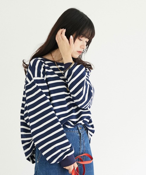 「DOUX ARCHIVES」 長袖カットソー FREE ネイビー レディース_画像8