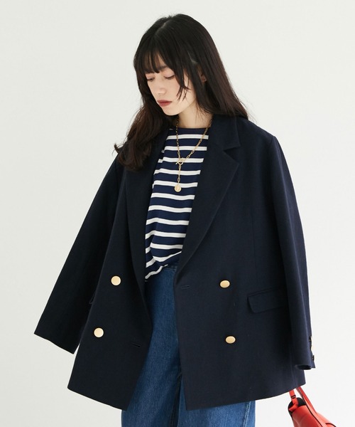 「DOUX ARCHIVES」 長袖カットソー FREE ネイビー レディース_画像9