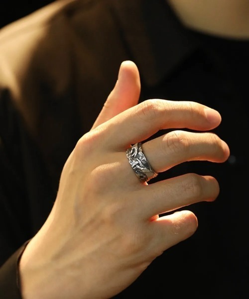 ALMO 指輪 リング メンズ アメカジ ヴィンテージ風(BDS) : ZOZOTOWN