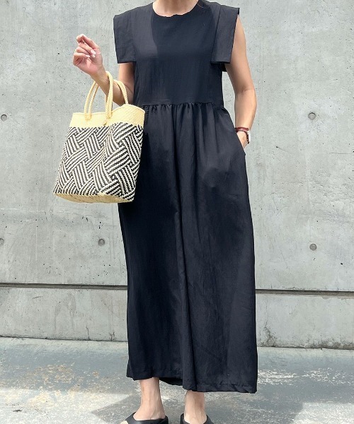 「ISOOK」 オールインワン FREE ブラック レディース_画像2