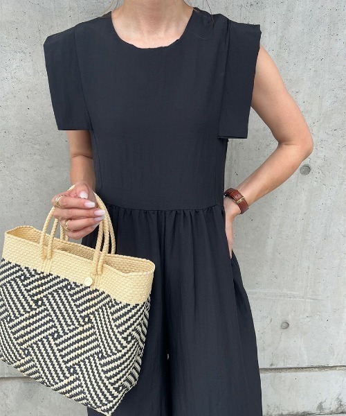 「ISOOK」 オールインワン FREE ブラック レディース_画像4