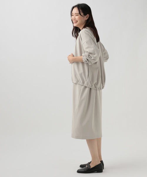 「Elura」 ブルゾン MEDIUM グレイッシュベージュ レディース_画像8