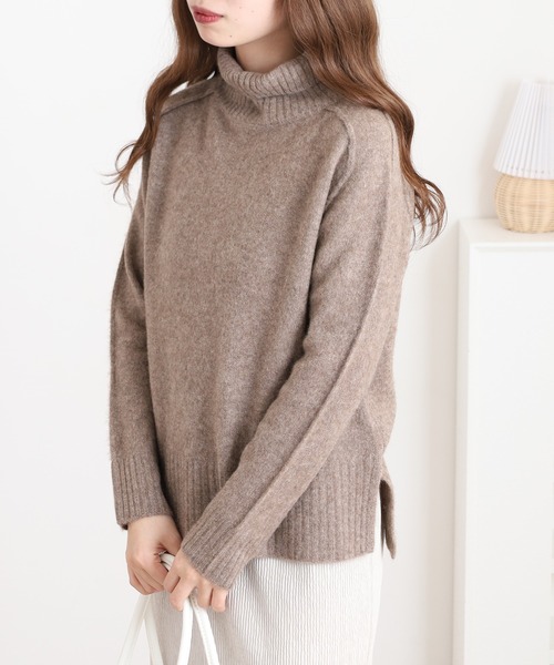 EGLANTINE（エグランティーヌ） ニット セーター ヤク タートルネック