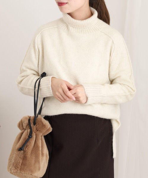 EGLANTINE（エグランティーヌ） ニット セーター ヤク タートルネック