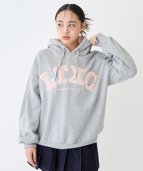 パーカー  「LTXC」「綿100％」裏起毛ボアロゴパーカー キッズ 子供服 女の子 | LOVETOXIC | 04