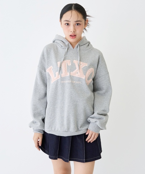 パーカー  「LTXC」「綿100％」裏起毛ボアロゴパーカー キッズ 子供服 女の子 | LOVETOXIC | 08