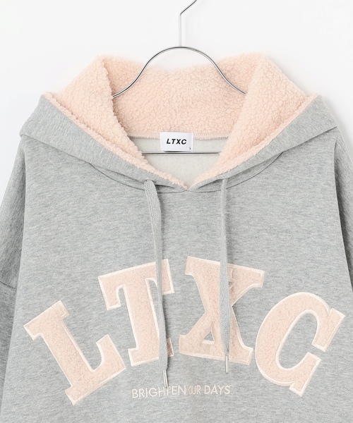 パーカー  「LTXC」「綿100％」裏起毛ボアロゴパーカー キッズ 子供服 女の子 | LOVETOXIC | 17