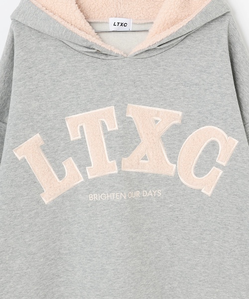 パーカー  「LTXC」「綿100％」裏起毛ボアロゴパーカー キッズ 子供服 女の子 | LOVETOXIC | 18