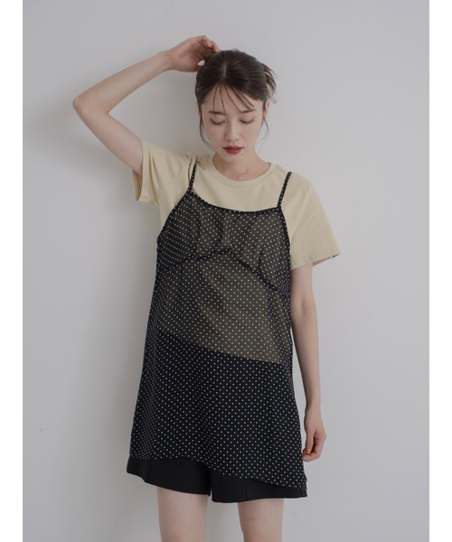 「jumelle」 キャミソールワンピース FREE ブラック レディース_画像7