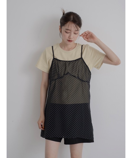 「jumelle」 キャミソールワンピース FREE ブラック レディース_画像8