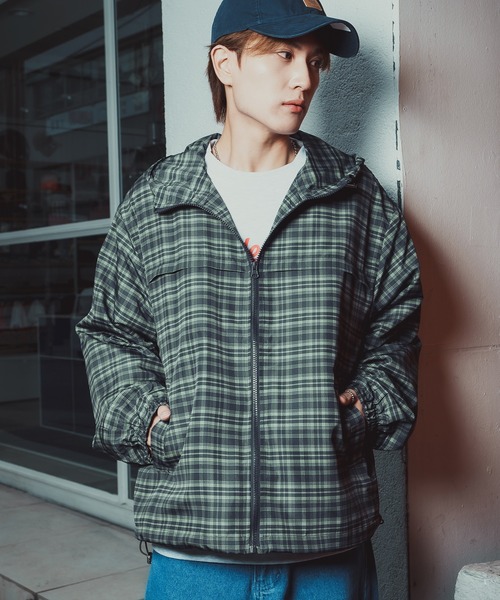 improves（インプローブス） ナイロンジャケット チェック柄