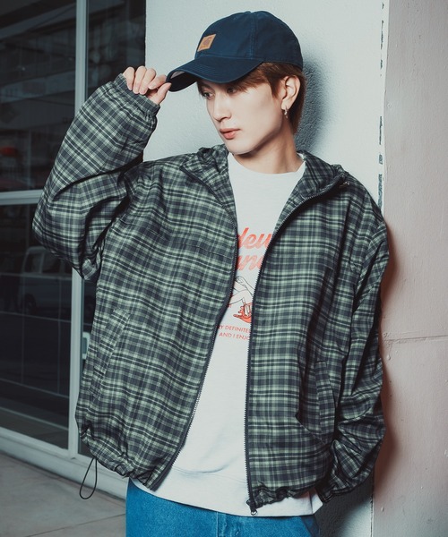 improves（インプローブス） ナイロンジャケット チェック柄