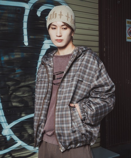 improves（インプローブス） ナイロンジャケット チェック柄