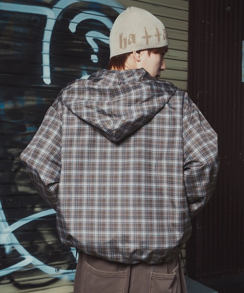 improves（インプローブス） ナイロンジャケット チェック柄