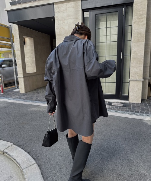 nananamoe（ナナナモエ） ブラウス シャツ chin strap big silhouette