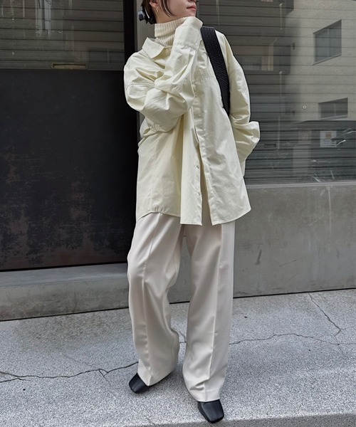 nananamoe（ナナナモエ） ブラウス シャツ chin strap big silhouette