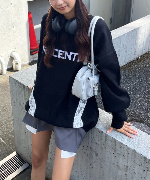 「SPIRALGIRL」 長袖ニット FREE ブラック レディース_画像4