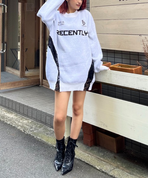 「SPIRALGIRL」 長袖ニット FREE ブラック レディース_画像8