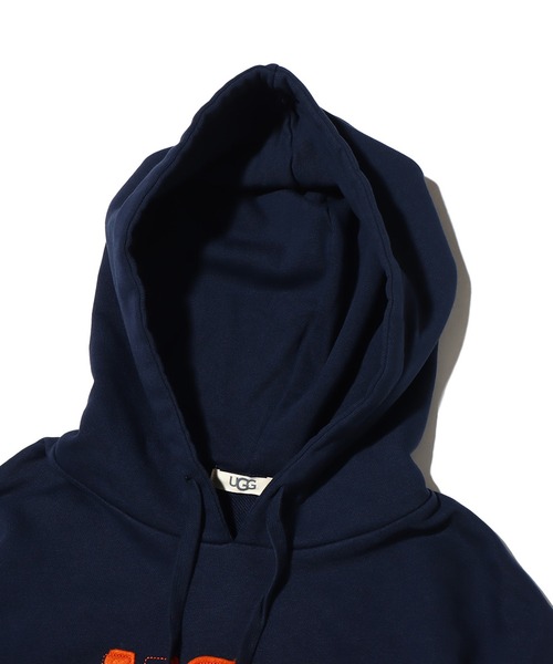 「UGG」 プルオーバーパーカー M ライトグレー レディース_画像3