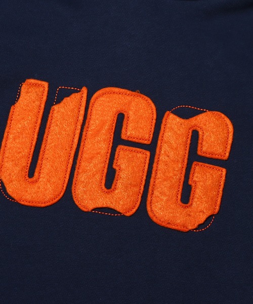 「UGG」 プルオーバーパーカー M ライトグレー レディース_画像4