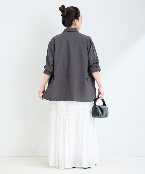 「B.C STOCK」 「Simplicite」ジャケット FREE カーキ レディース_画像5