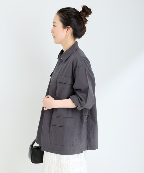 「B.C STOCK」 「Simplicite」ジャケット FREE カーキ レディース_画像7