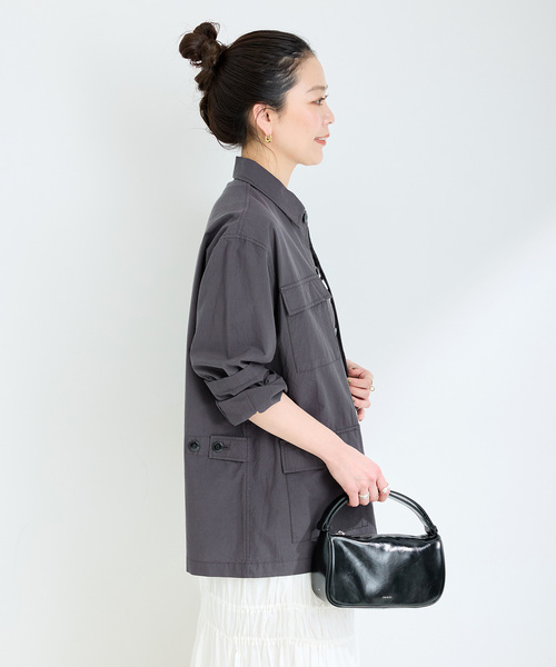 「B.C STOCK」 「Simplicite」ジャケット FREE カーキ レディース_画像8