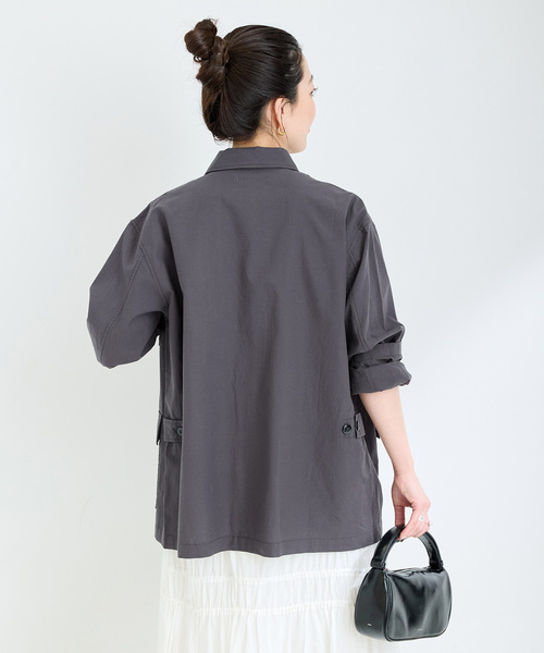 「B.C STOCK」 「Simplicite」ジャケット FREE カーキ レディース_画像9