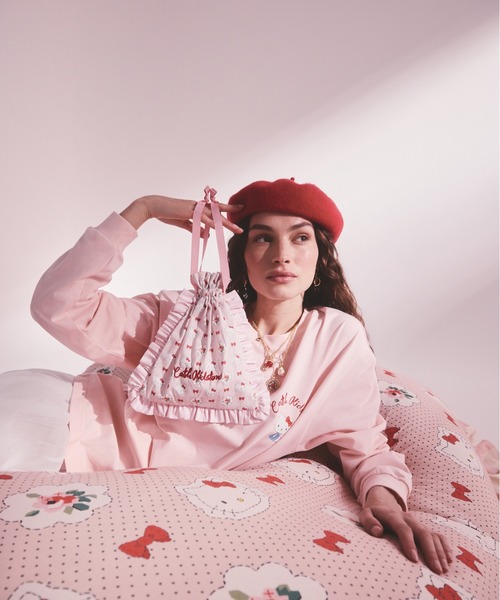A☆ Cath Kidston × Hello Kittyポーチ Cath Kidston（キャス・キッドソン） ポーチ × Hello Kitty ドロー