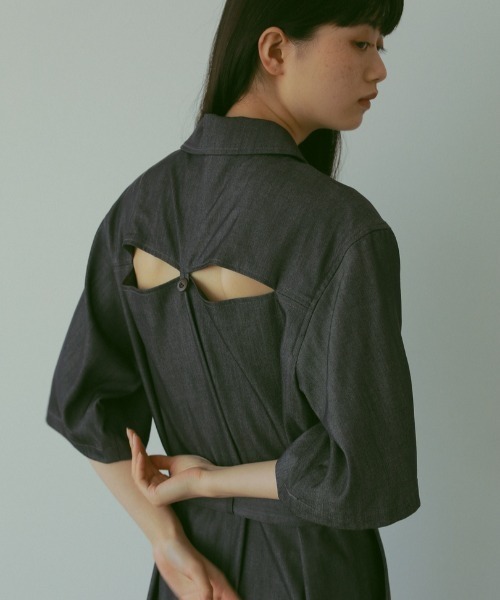 「CASA FLINE」 オールインワン FREE カーキ レディース_画像5