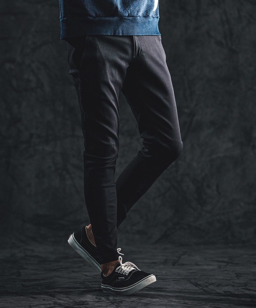 wjk reluxe パンツ mp14489-stretch banana silhouette pants バナナ