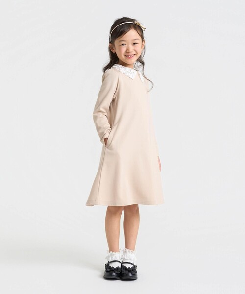 COMME CA ISM（コムサイズム） ワンピース 入学式 卒業式 レース襟付き