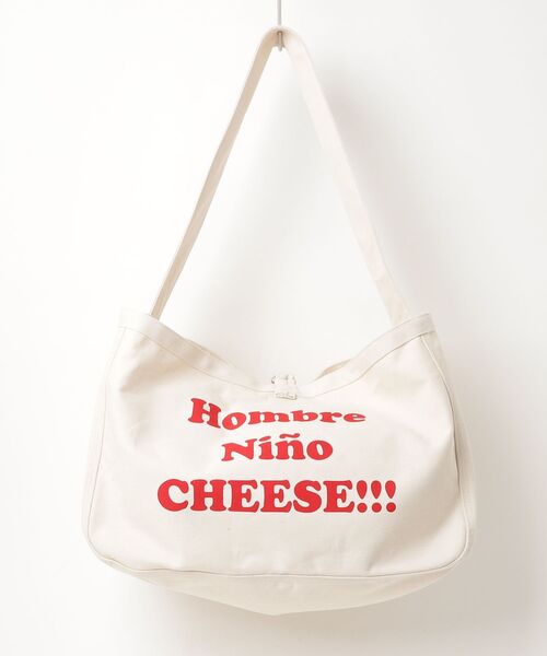 Hombre Nino ショルダーバッグ NEWSPAPER BAG (CHEESE!!!) メンズ