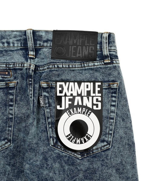 EXAMPLE（エグザンプル） デニムパンツ L ブルー メンズ : ZOZOTOWN