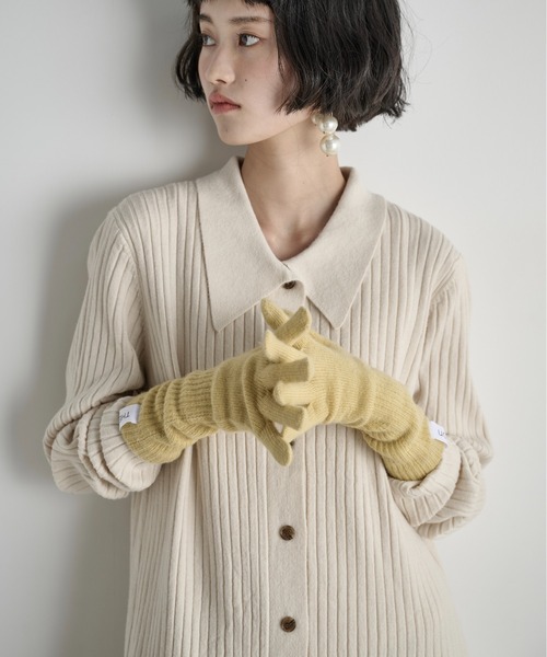 「THE YOn」 手袋 FREE アイボリー レディース_画像5