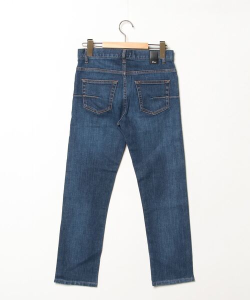 美品 ディオールオム エディ期 コーティングスリムデニムパンツ 26 メンズ Dior HOMME 「Dior homme」 デニムパンツ 26 ネイビー メンズ