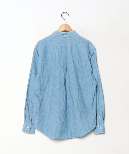 「GYMPHLEX」 ワンポイント長袖シャツ - ブルー メンズの画像2